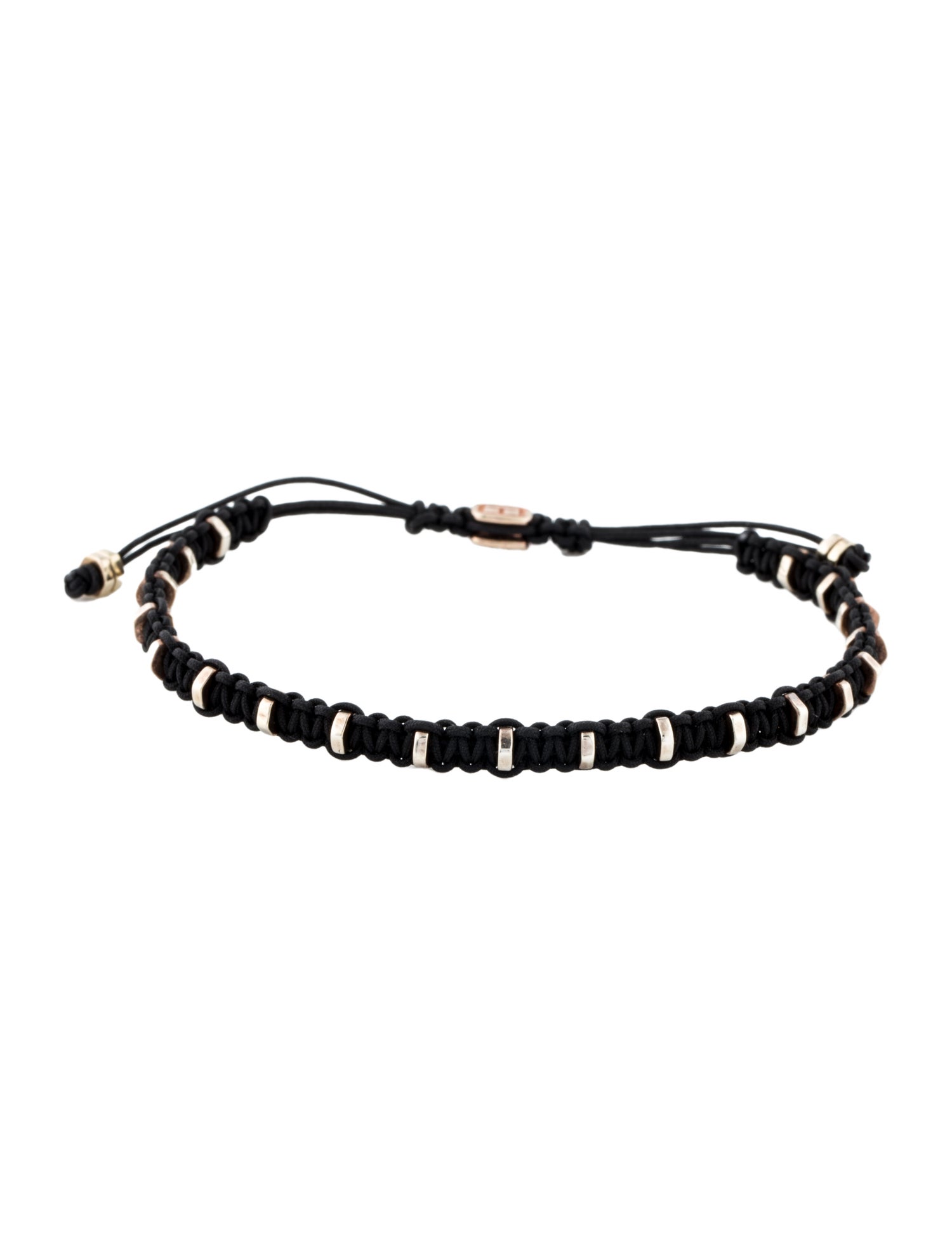 Tateossian Macrame Disc Adjustable Bracelet