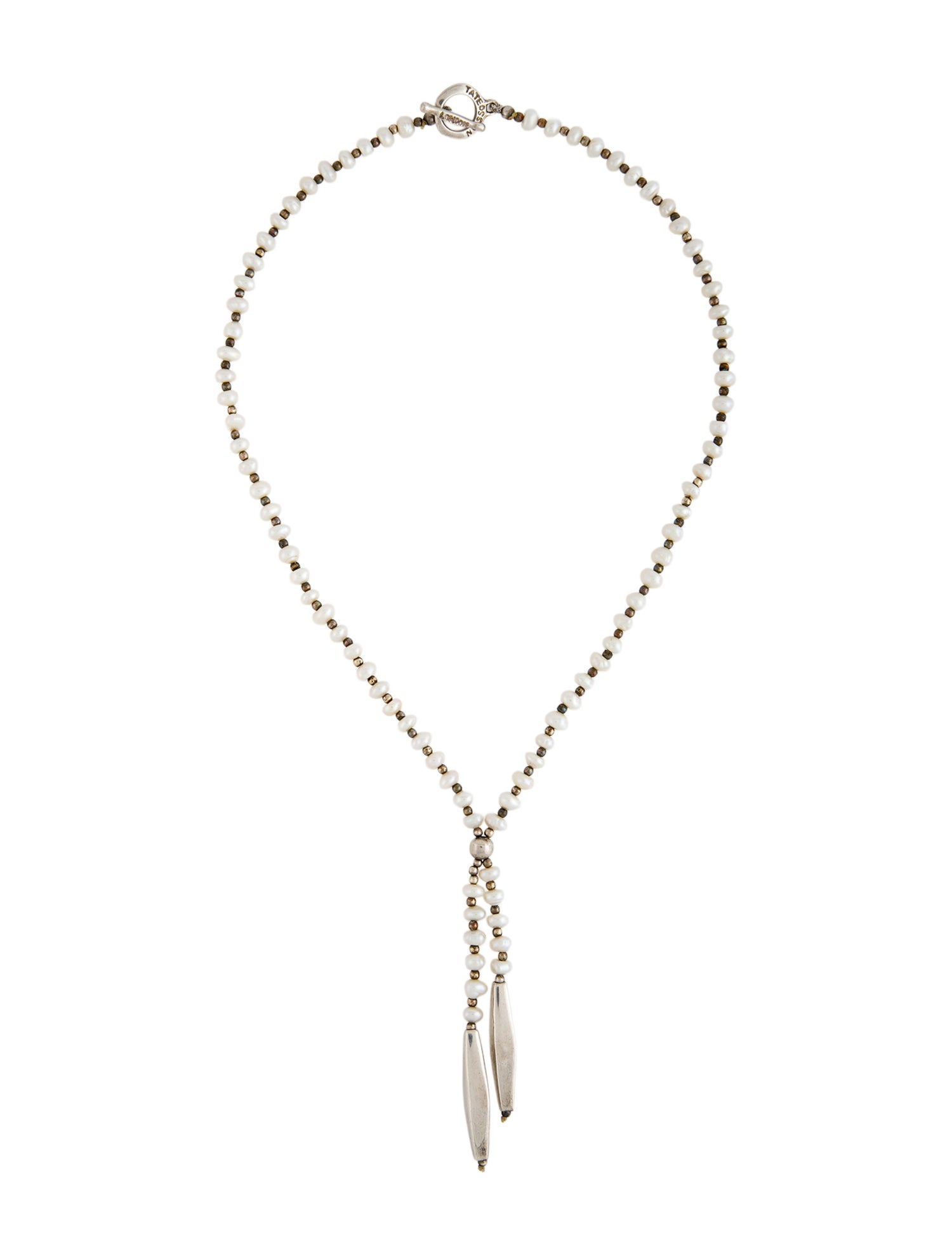Tateossian Pearl Lariat Necklace