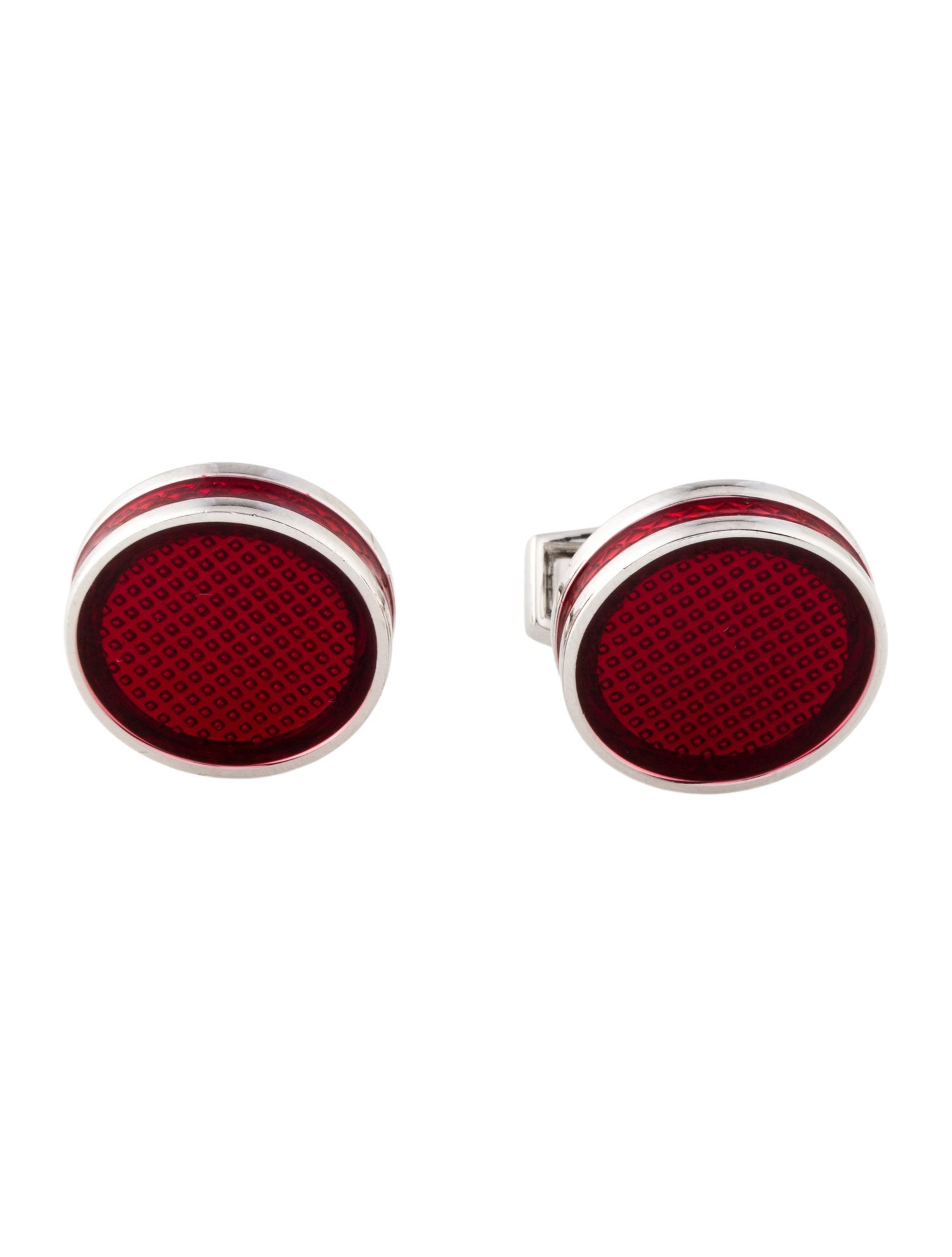 Tateossian Enamel Tablet Ice Cufflinks