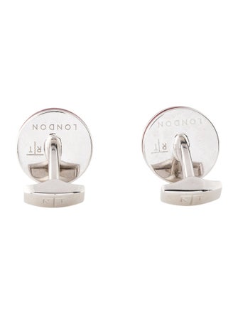 Tateossian Enamel Tablet Ice Cufflinks
