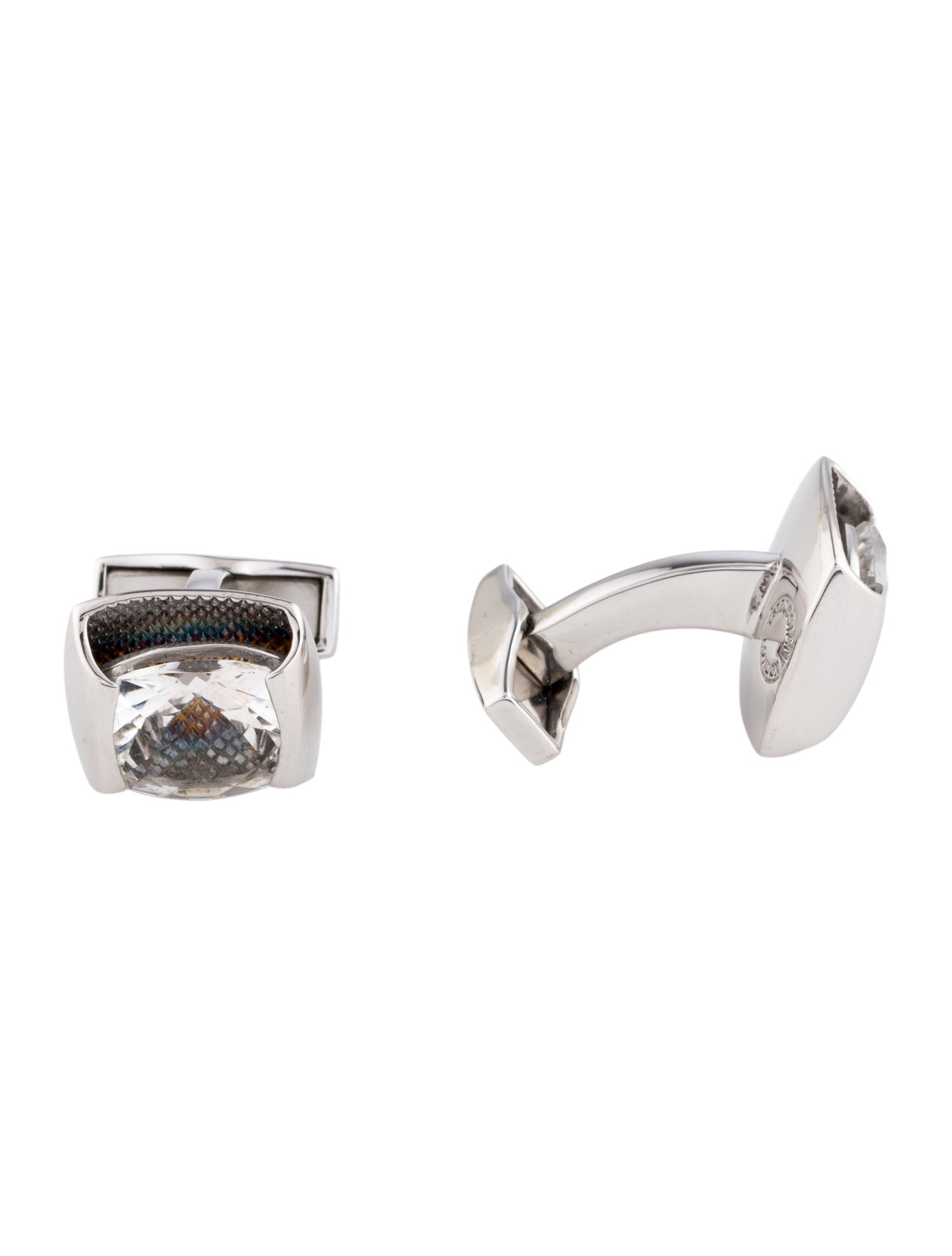 Tateossian Cubic Zirconia Square Cufflinks