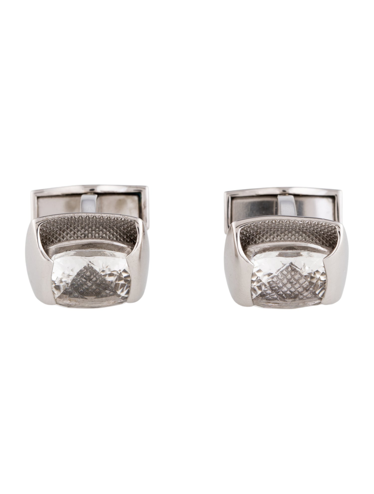 Tateossian Cubic Zirconia Square Cufflinks