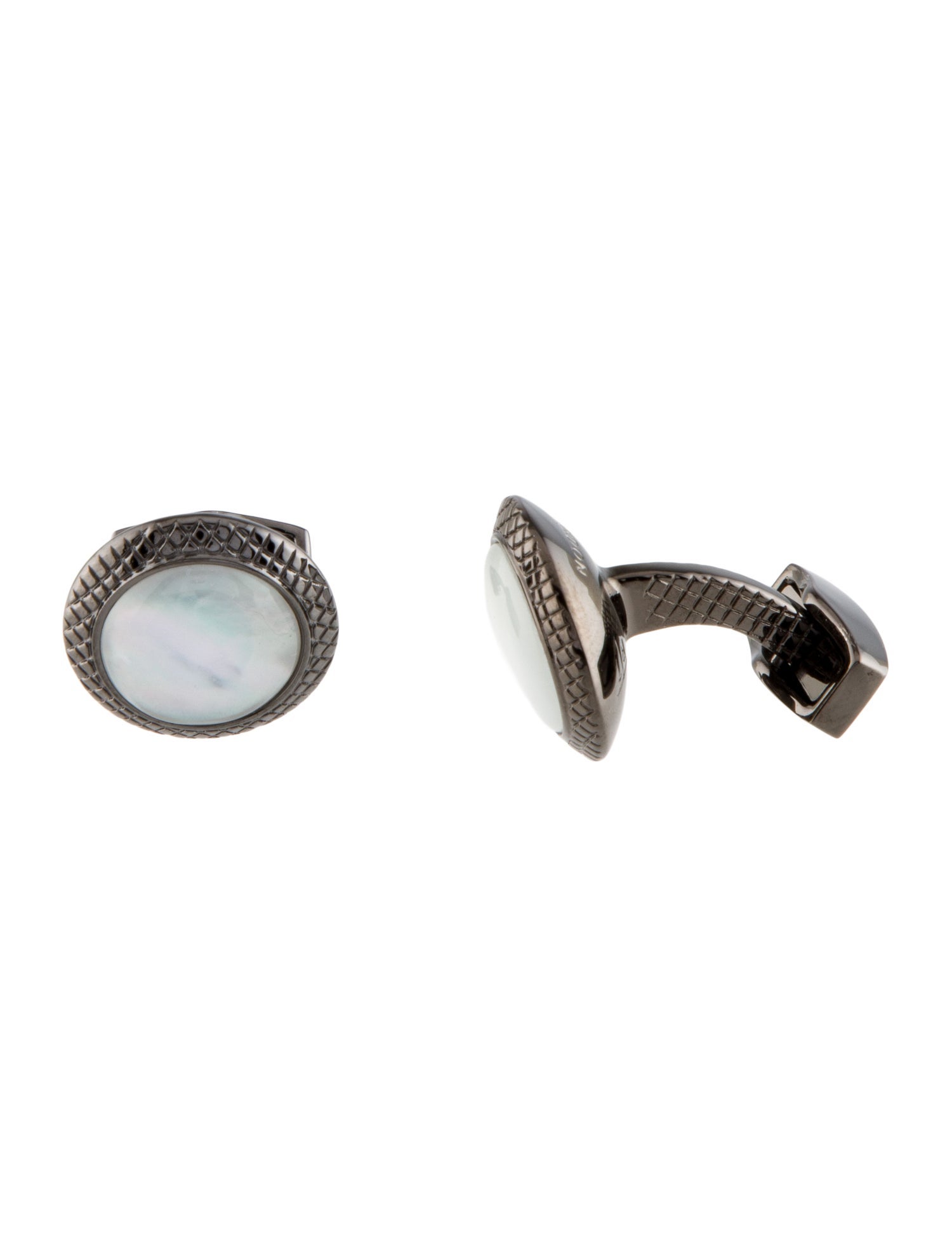 Tateossian Mother Of Pearl Round Cufflinks
