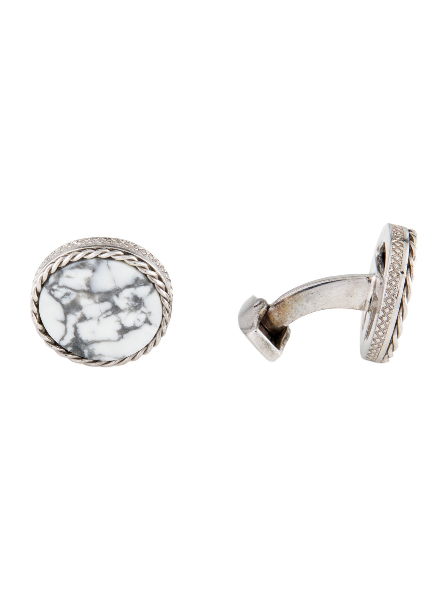 Tateossian Howlite Cufflinks
