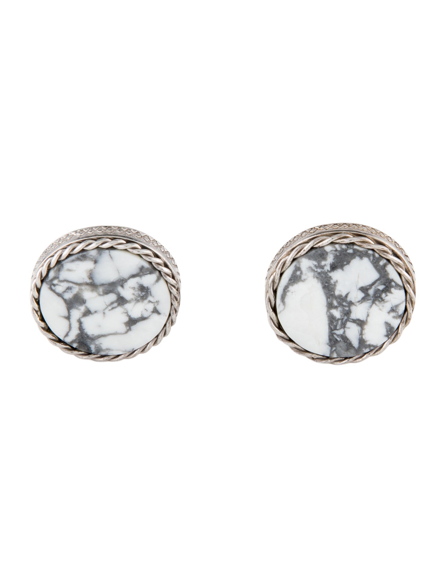 Tateossian Howlite Cufflinks