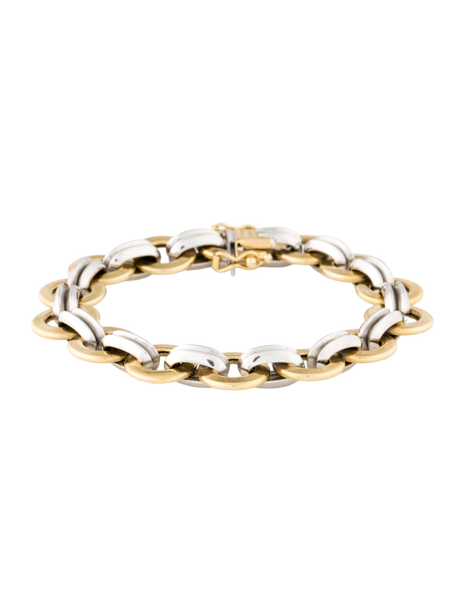 Kitsinian Jewelers 14K Two-Tone Link Bracelet