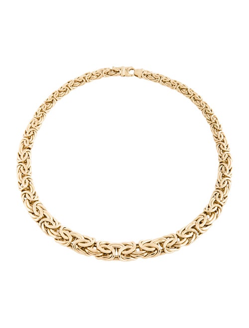 Kitsinian Jewelers 14K Byzantine Graduated Necklace