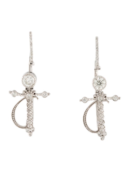 Colette Jewelry 18K Diamond Sword Earcuffs