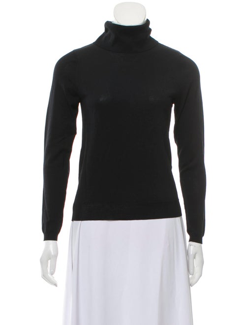 Totême Knit Turtleneck Top Black