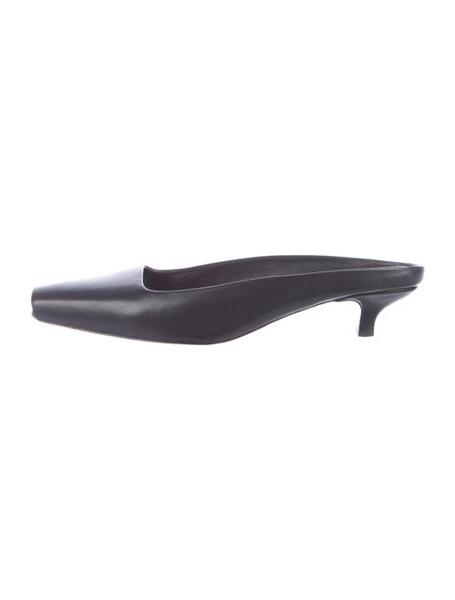 Totême Leather Mules Black