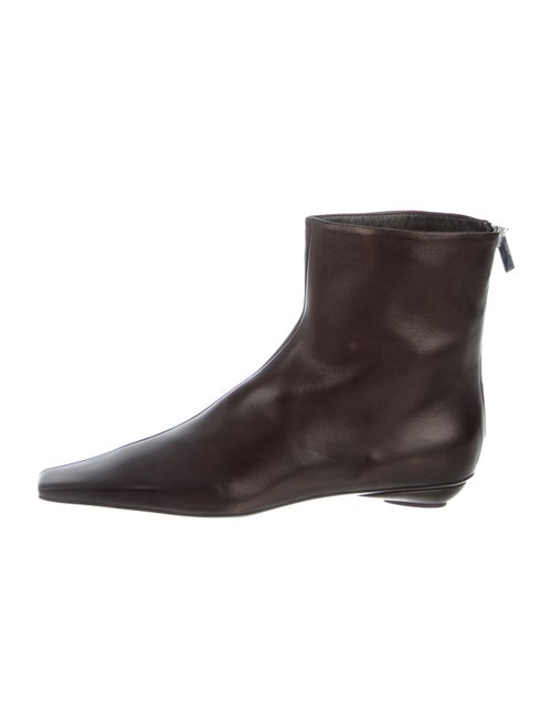 Totême Leather Boots Black