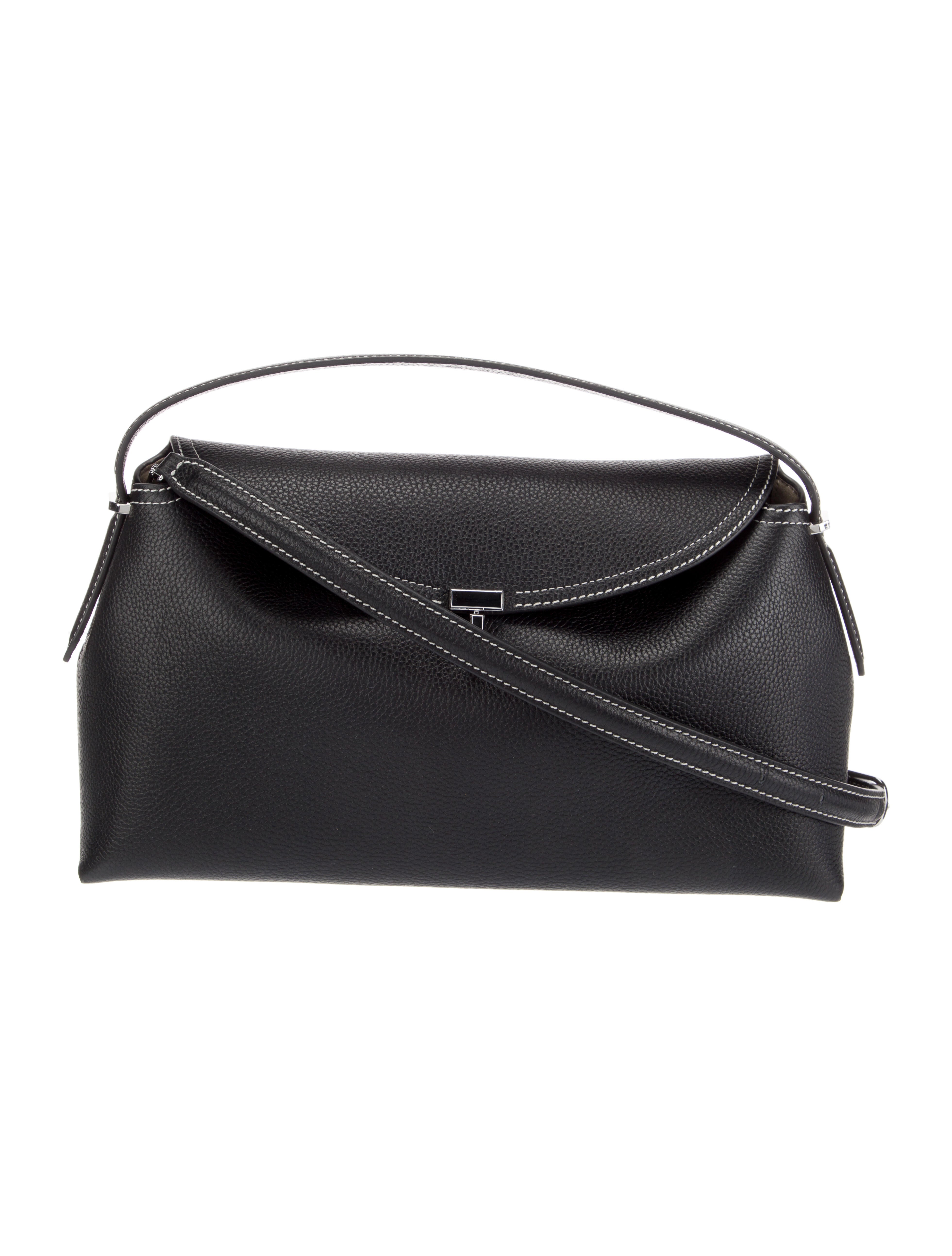 TOTEME Tot me Leather Shoulder Bag Black Shoulder Bags Handbags TTM32347 The RealReal