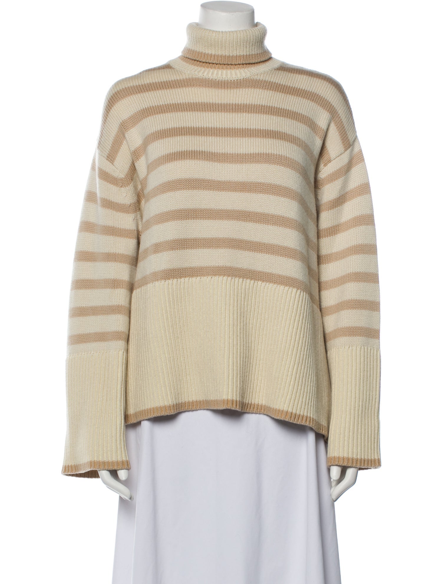 TOTEME Totême Striped Turtleneck Sweater
