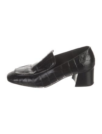 TOTEME Embossed Leather Loafers