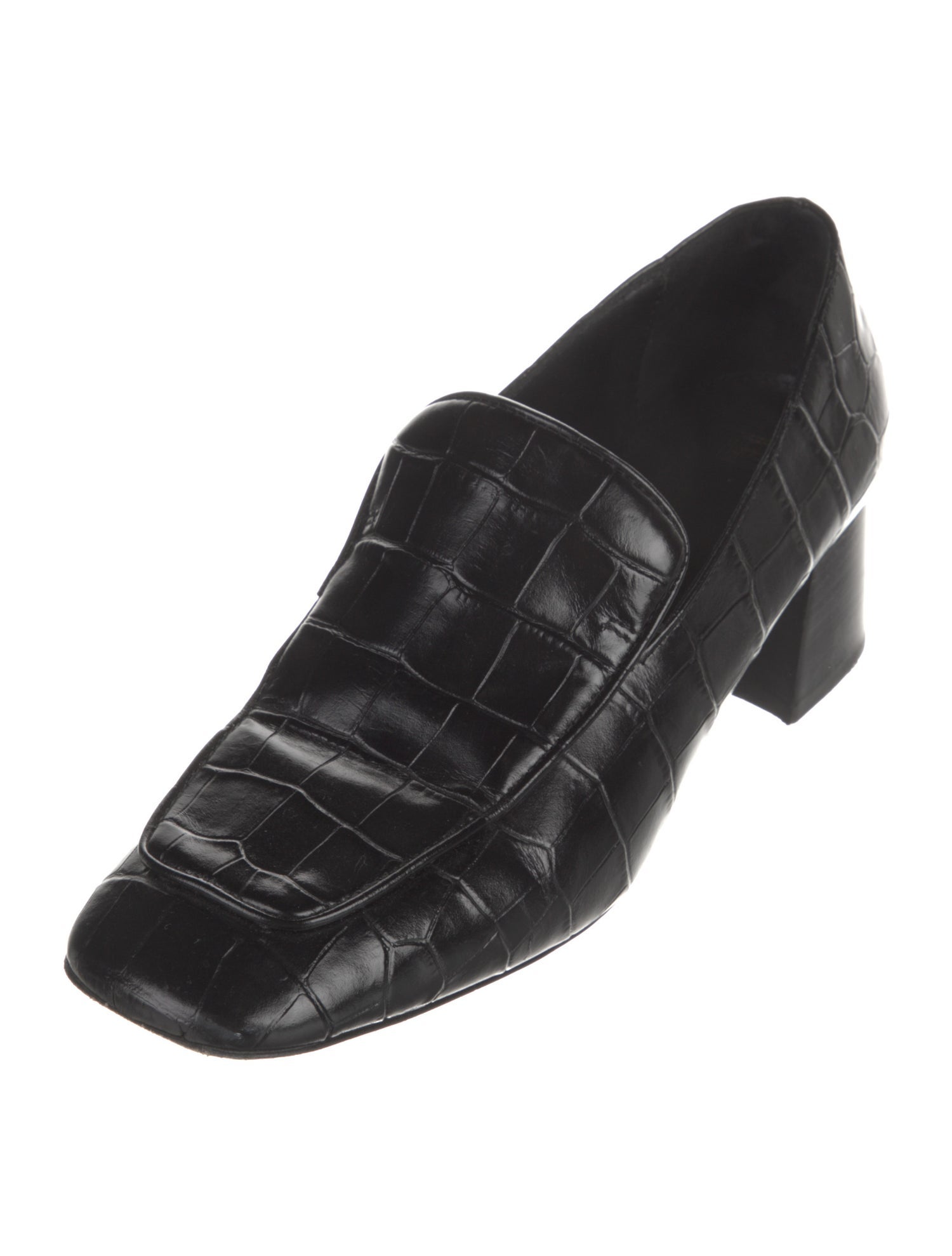 TOTEME Embossed Leather Loafers