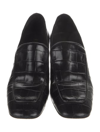 TOTEME Embossed Leather Loafers