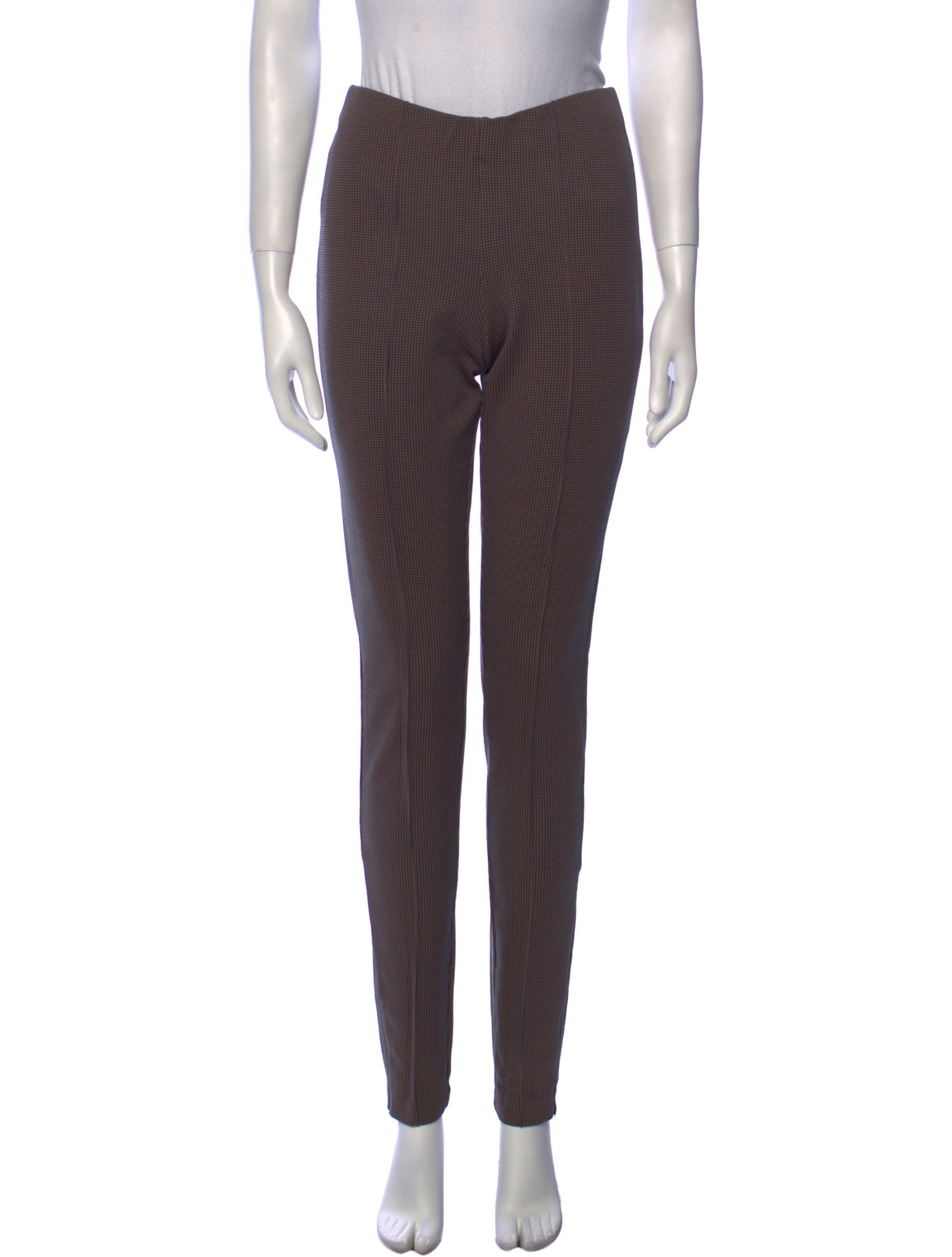 TOTEME Plaid Print Skinny Leg Pants