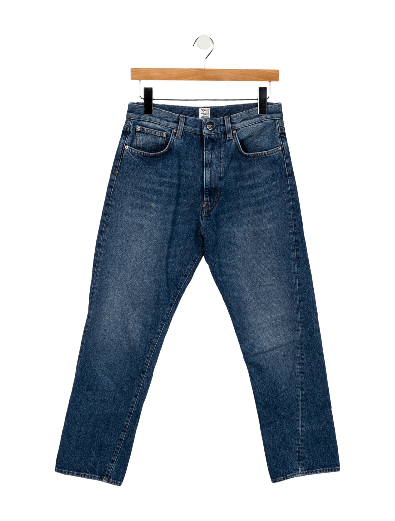 TOTEME Mid-Rise Straight Leg Jeans