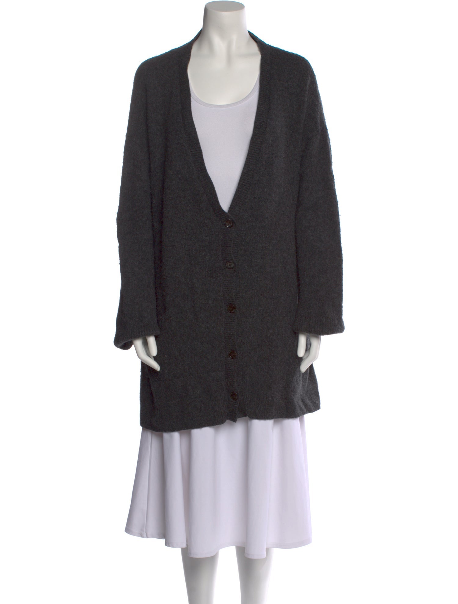 TOTEME Wool Plunge Neckline Sweater