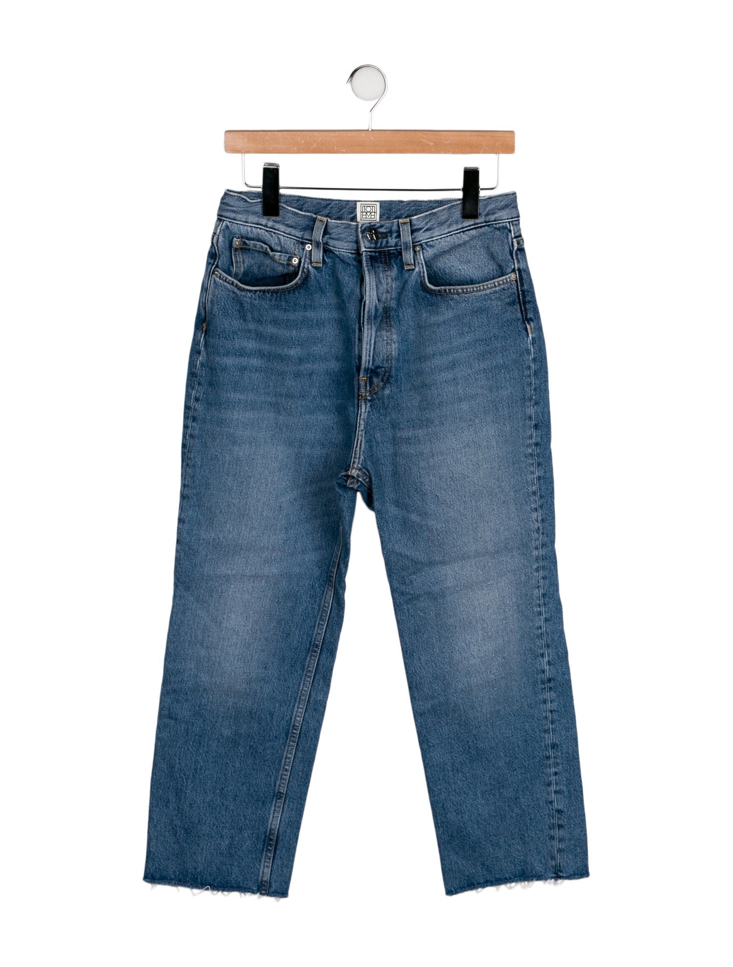 TOTEME High-Rise Straight Leg Jeans