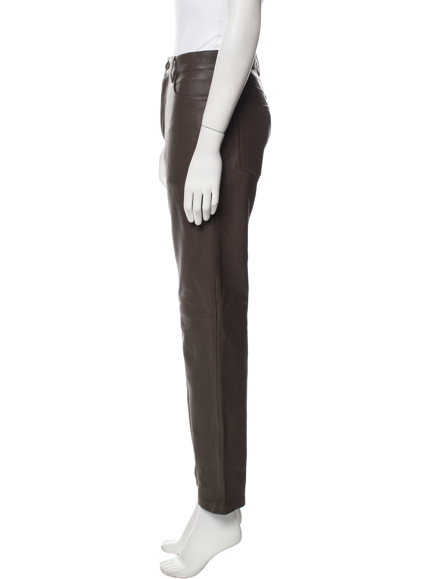 TOTEME Lamb Leather Skinny Leg Pants