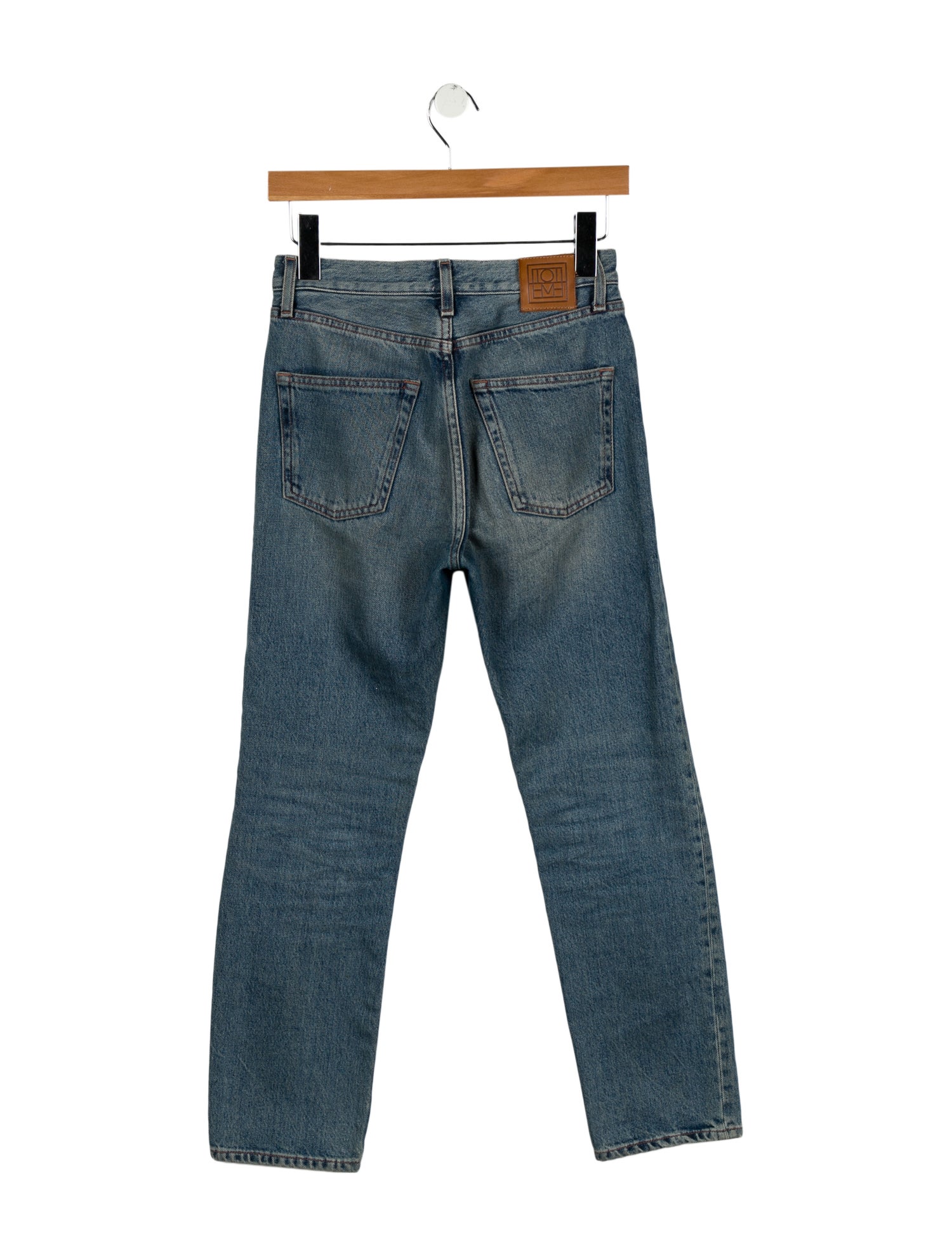 TOTEME Mid-Rise Straight Leg Jeans