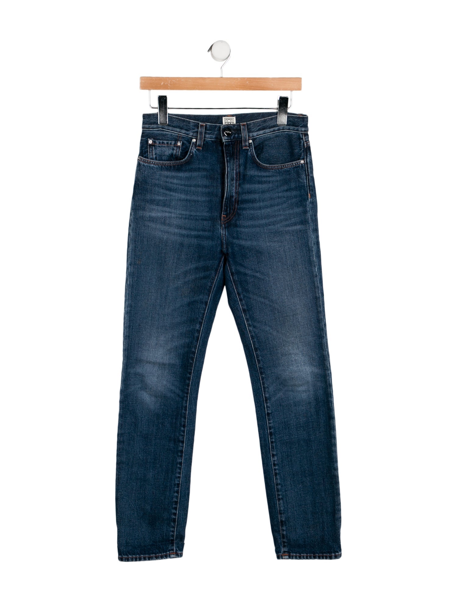 TOTEME High-Rise Straight Leg Jeans