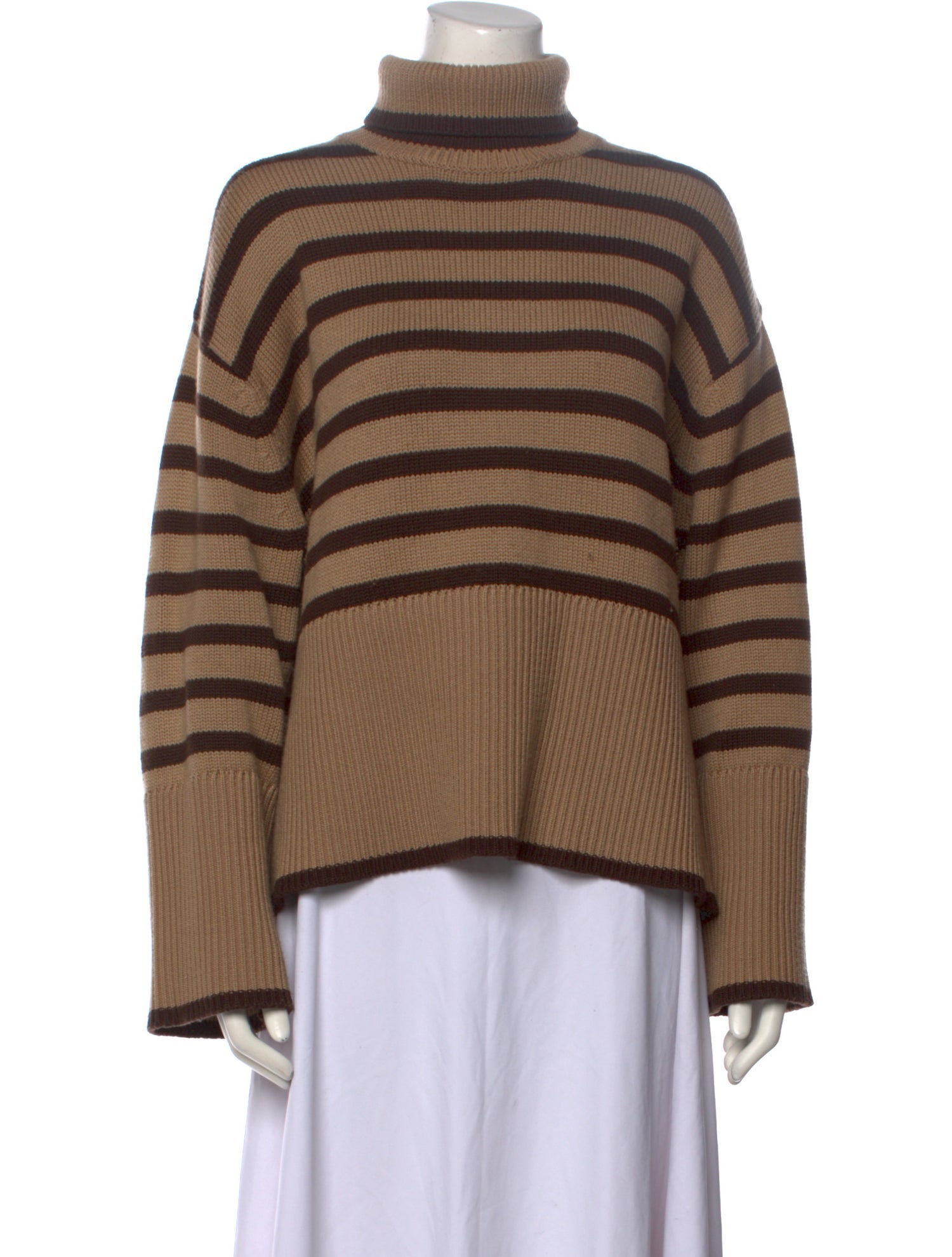 TOTEME Striped Turtleneck Sweater