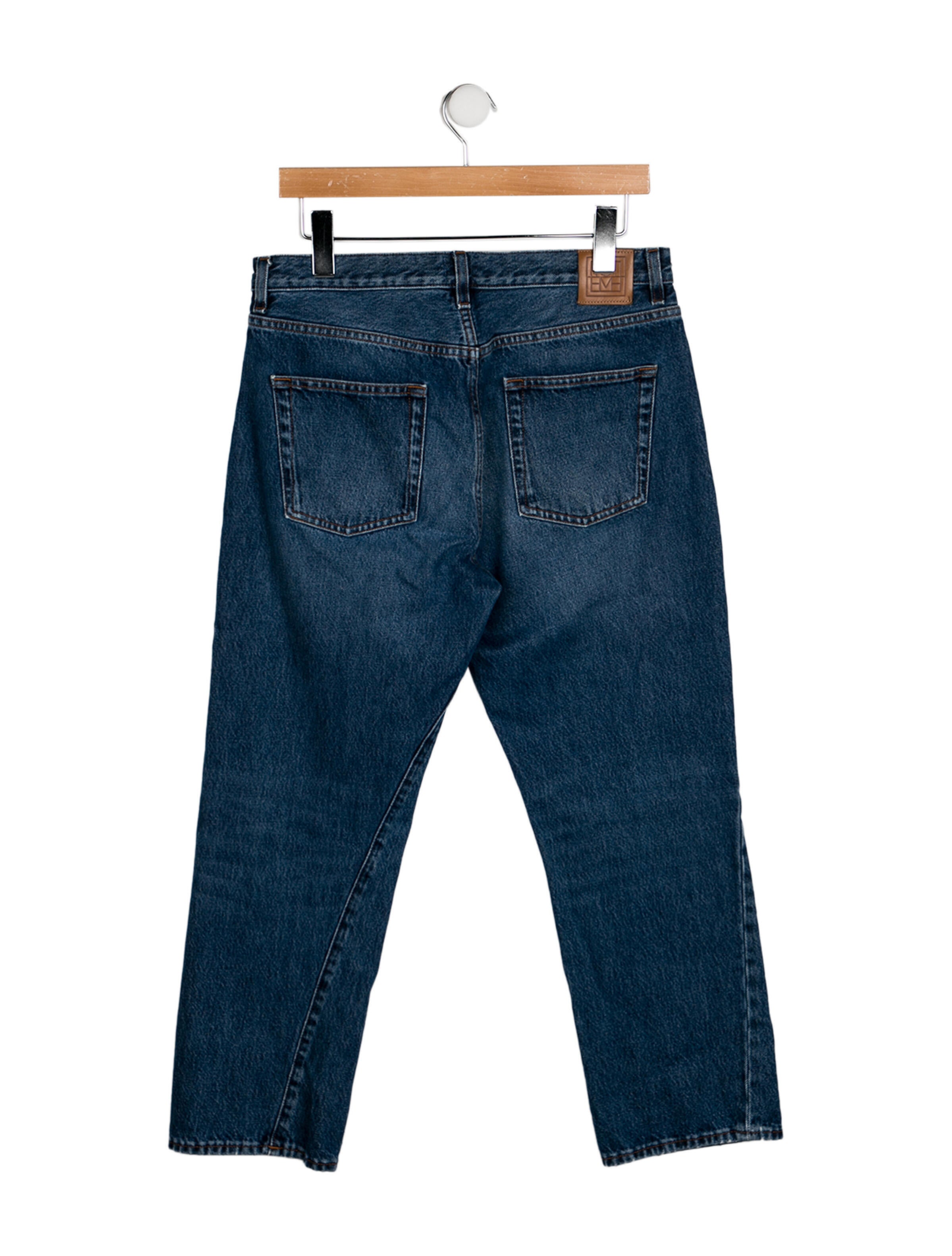 TOTEME High-Rise Straight Leg Jeans