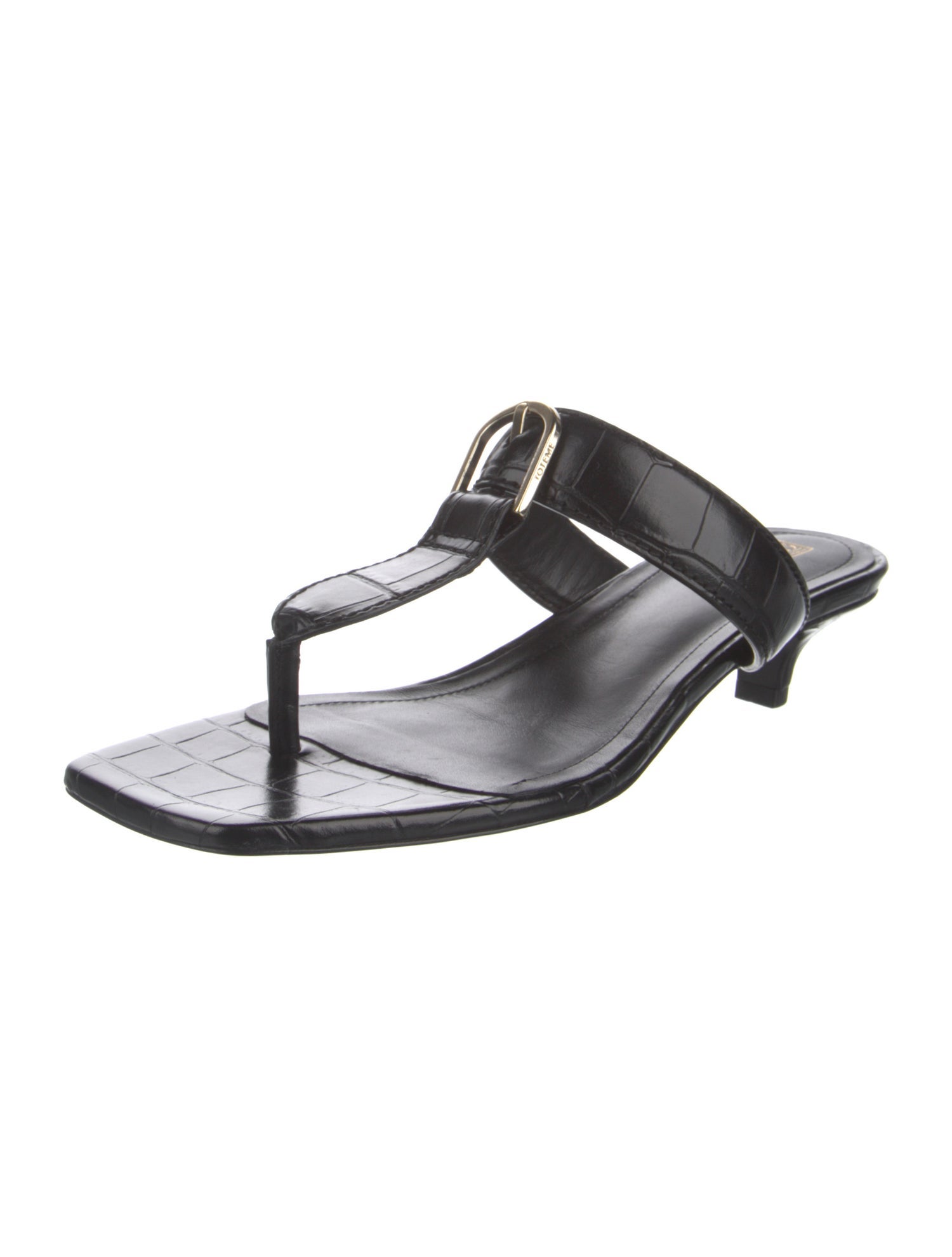 TOTEME Leather Flip Flops
