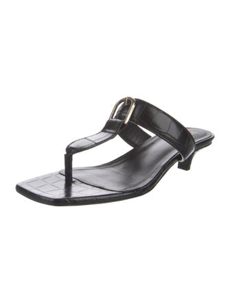 TOTEME Leather Flip Flops