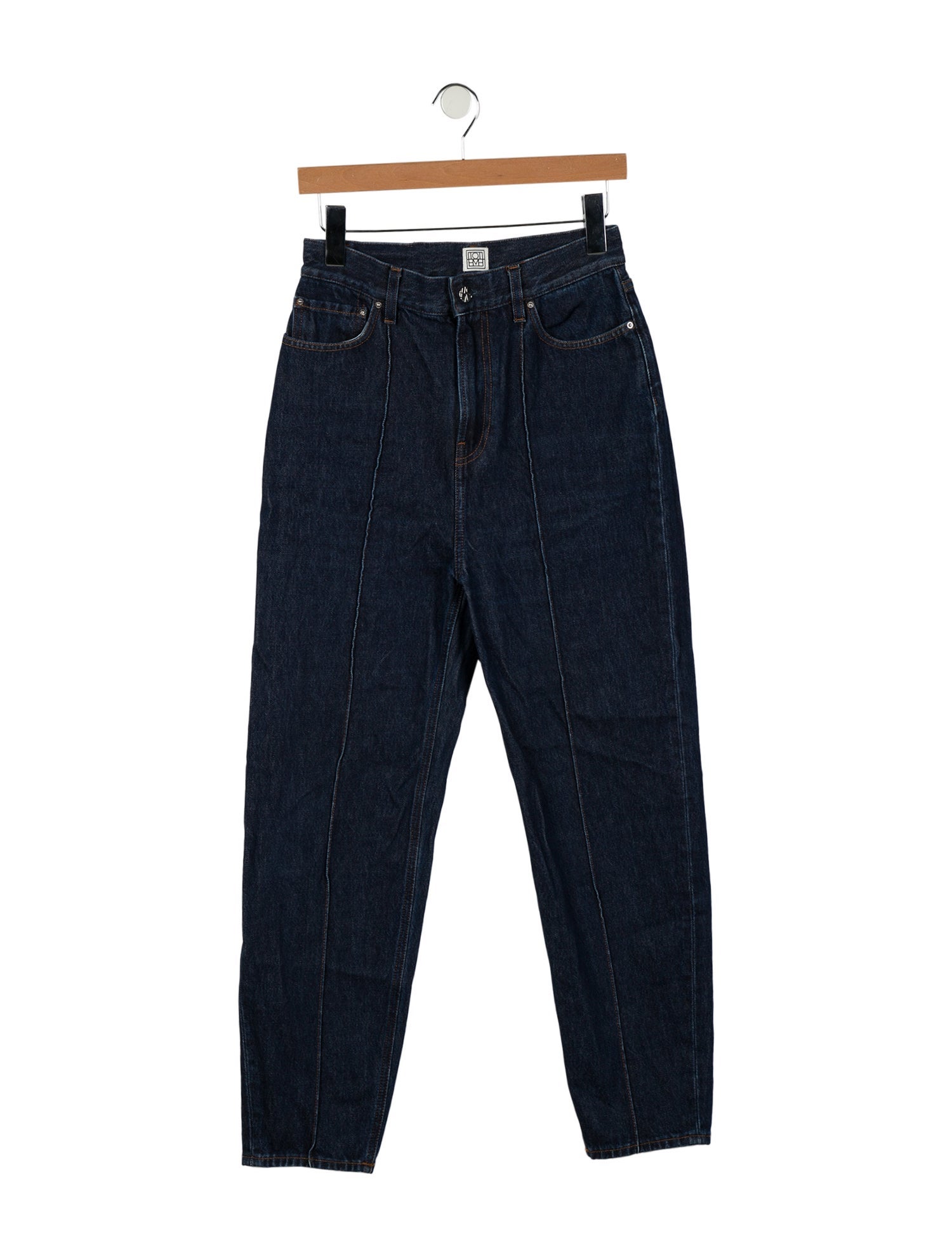 TOTEME High-Rise Straight Leg Jeans