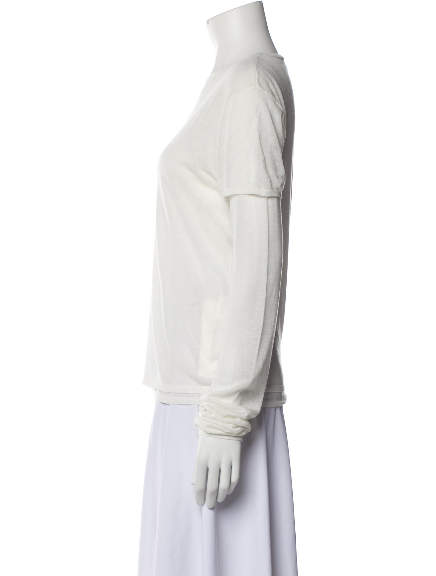 TOTEME Crew Neck Long Sleeve T-Shirt