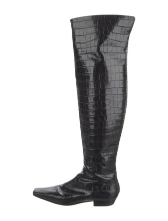 TOTEME Embossed Leather Boots