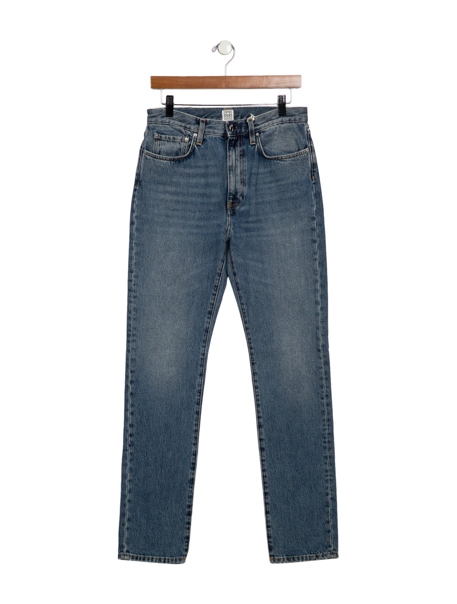 TOTEME High-Rise Straight Leg Jeans