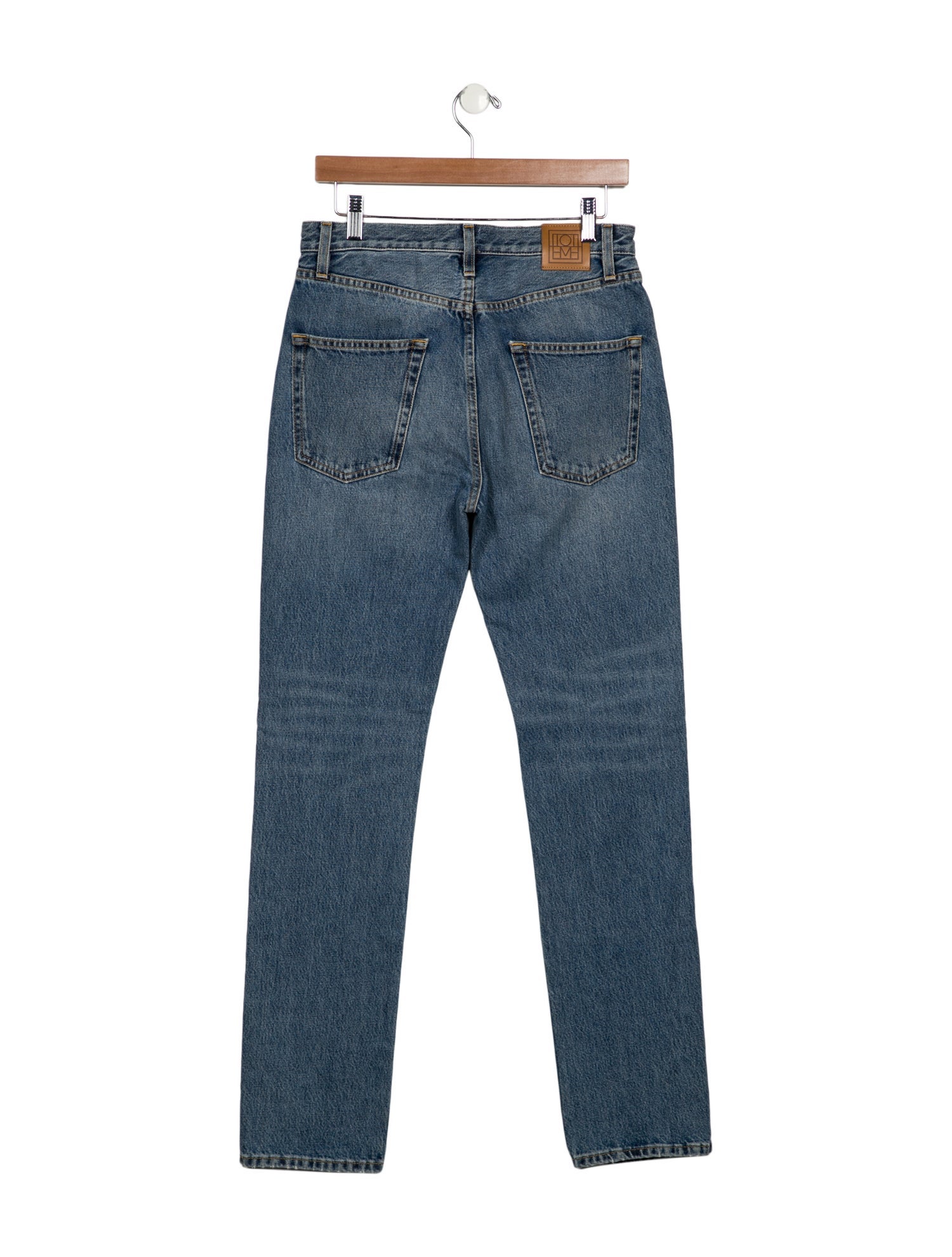 TOTEME High-Rise Straight Leg Jeans