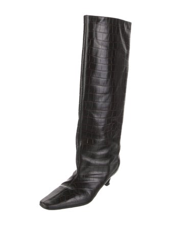 TOTEME Embossed Leather Boots