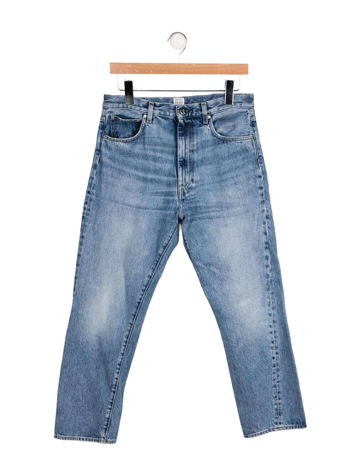 TOTEME High-Rise Straight Leg Jeans