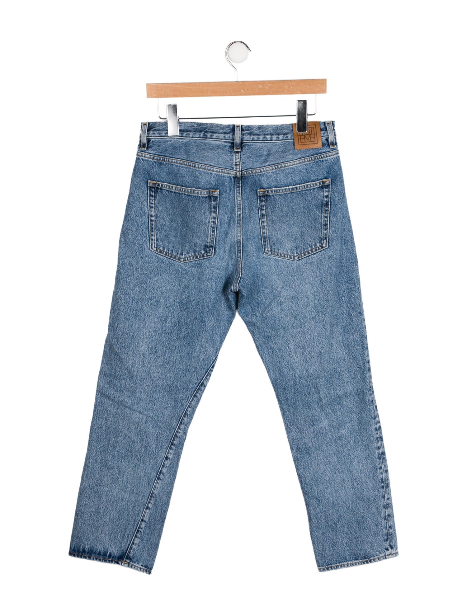 TOTEME High-Rise Straight Leg Jeans