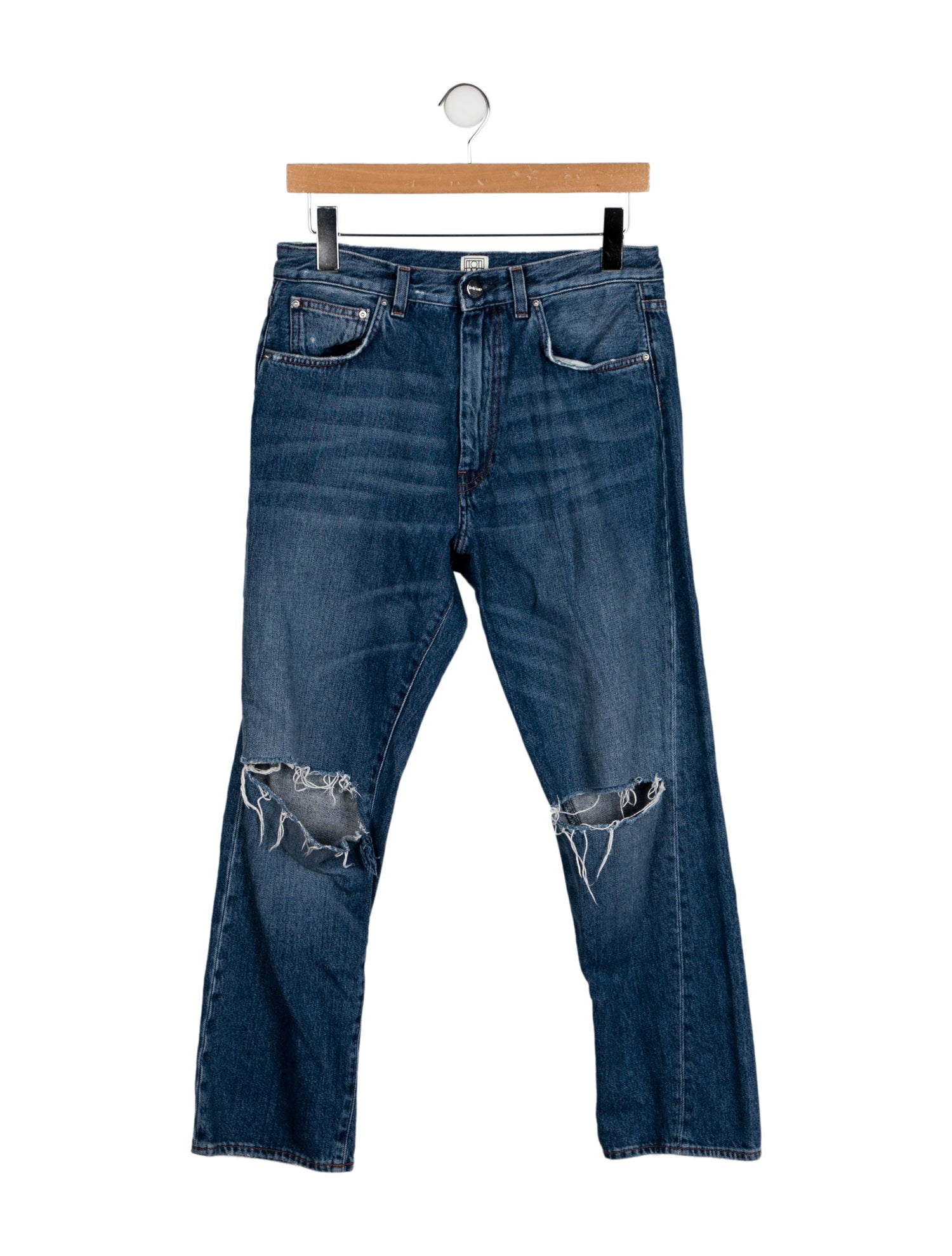 TOTEME High-Rise Straight Leg Jeans