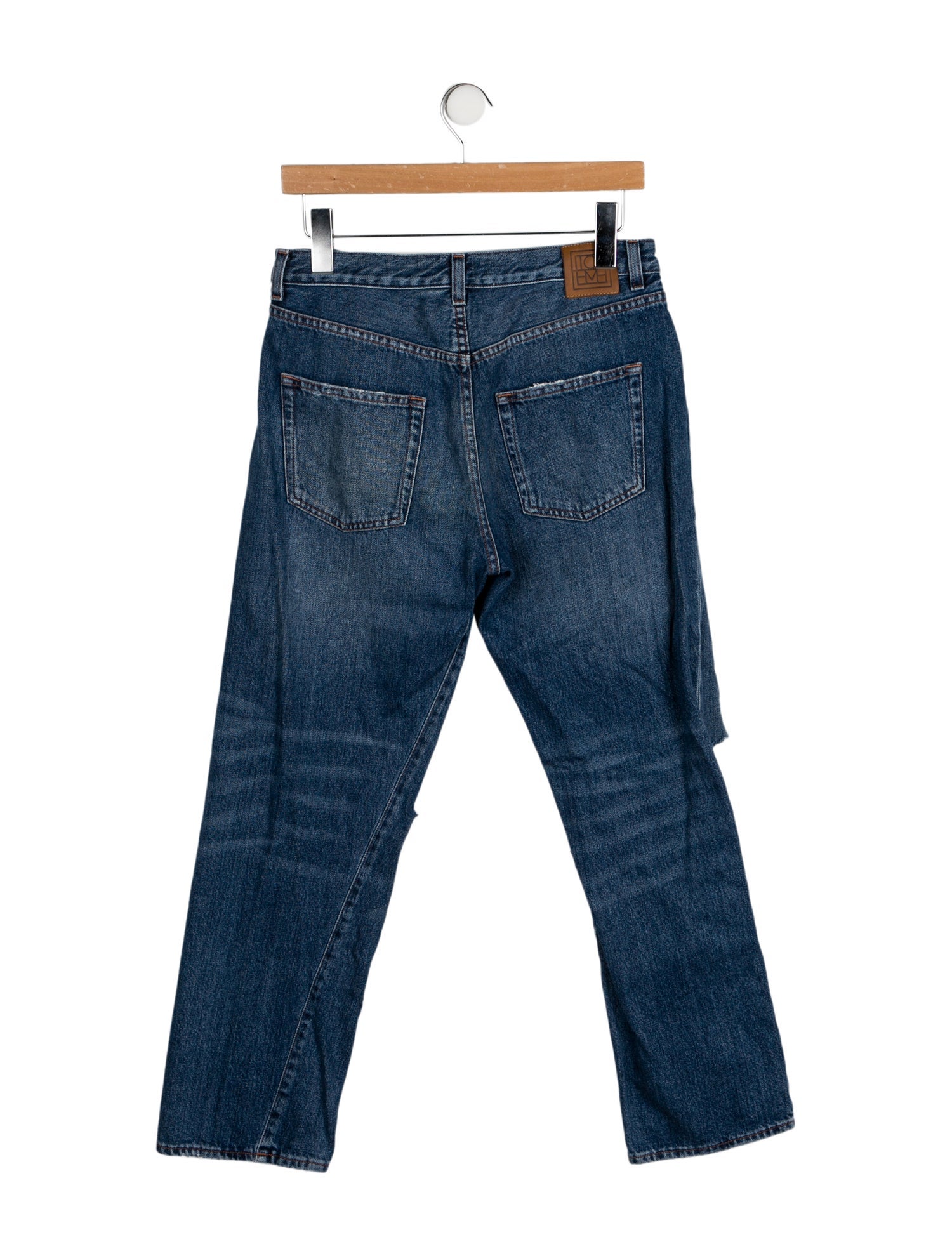 TOTEME High-Rise Straight Leg Jeans