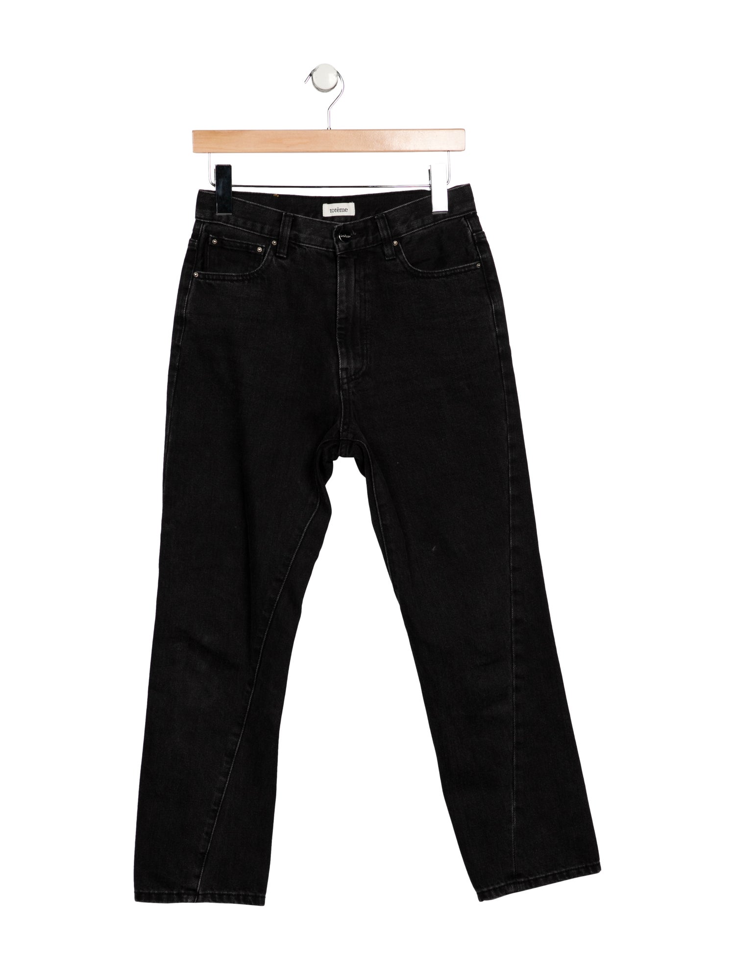TOTEME High-Rise Straight Leg Jeans