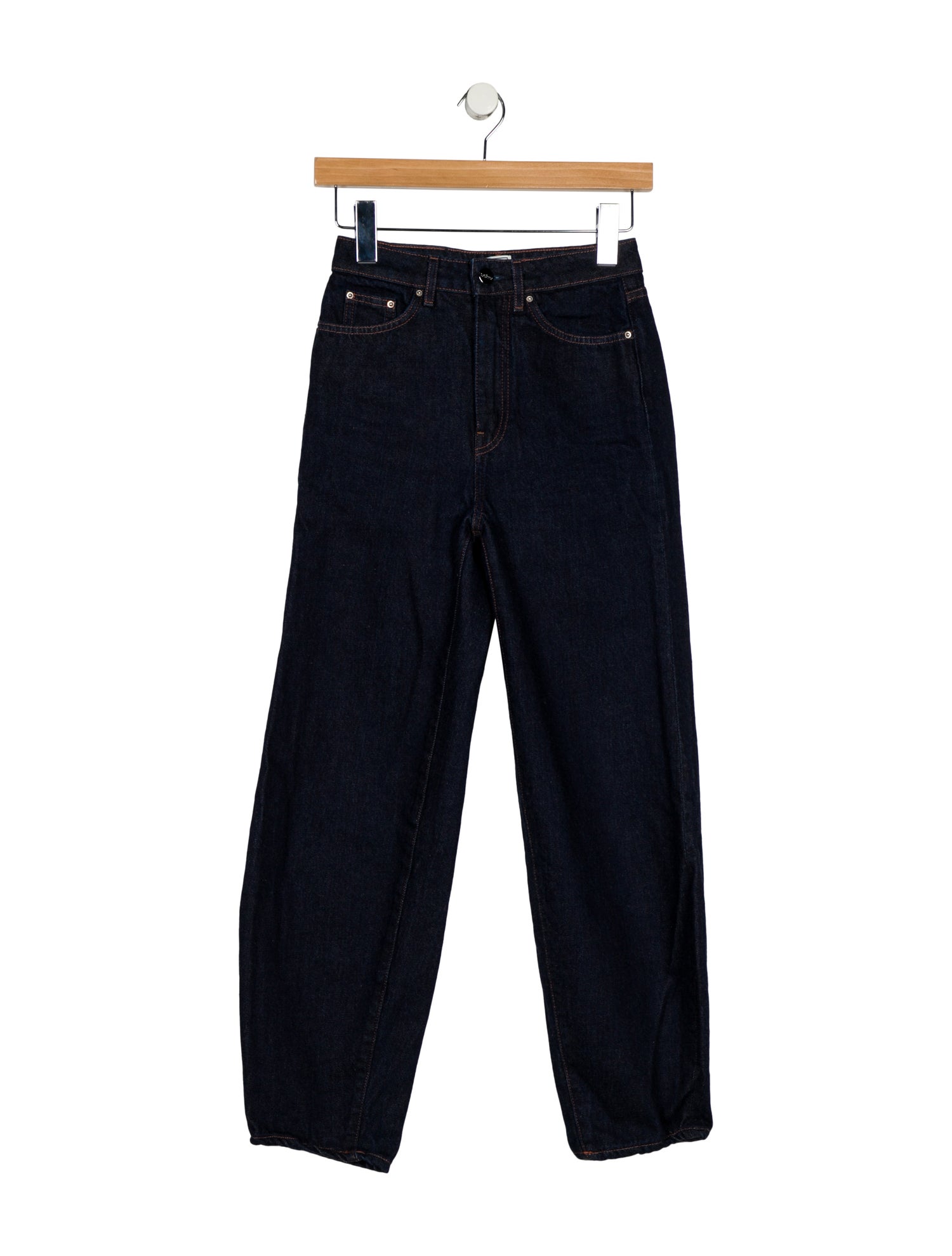 TOTEME High-Rise Straight Leg Jeans
