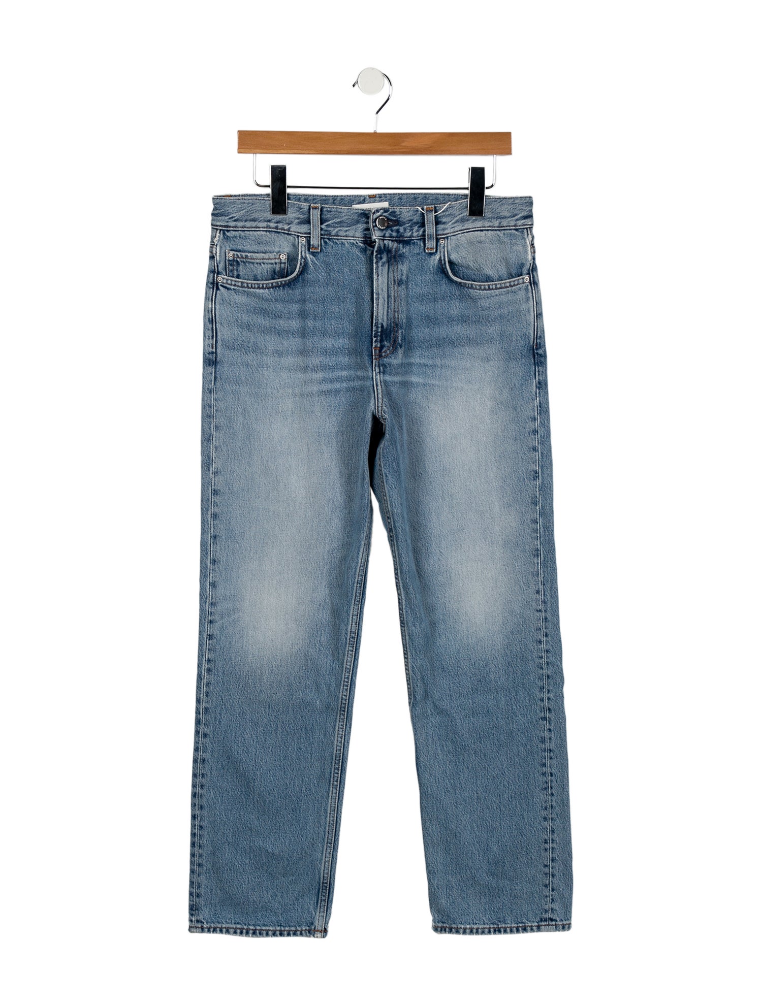 TOTEME Mid-Rise Straight Leg Jeans