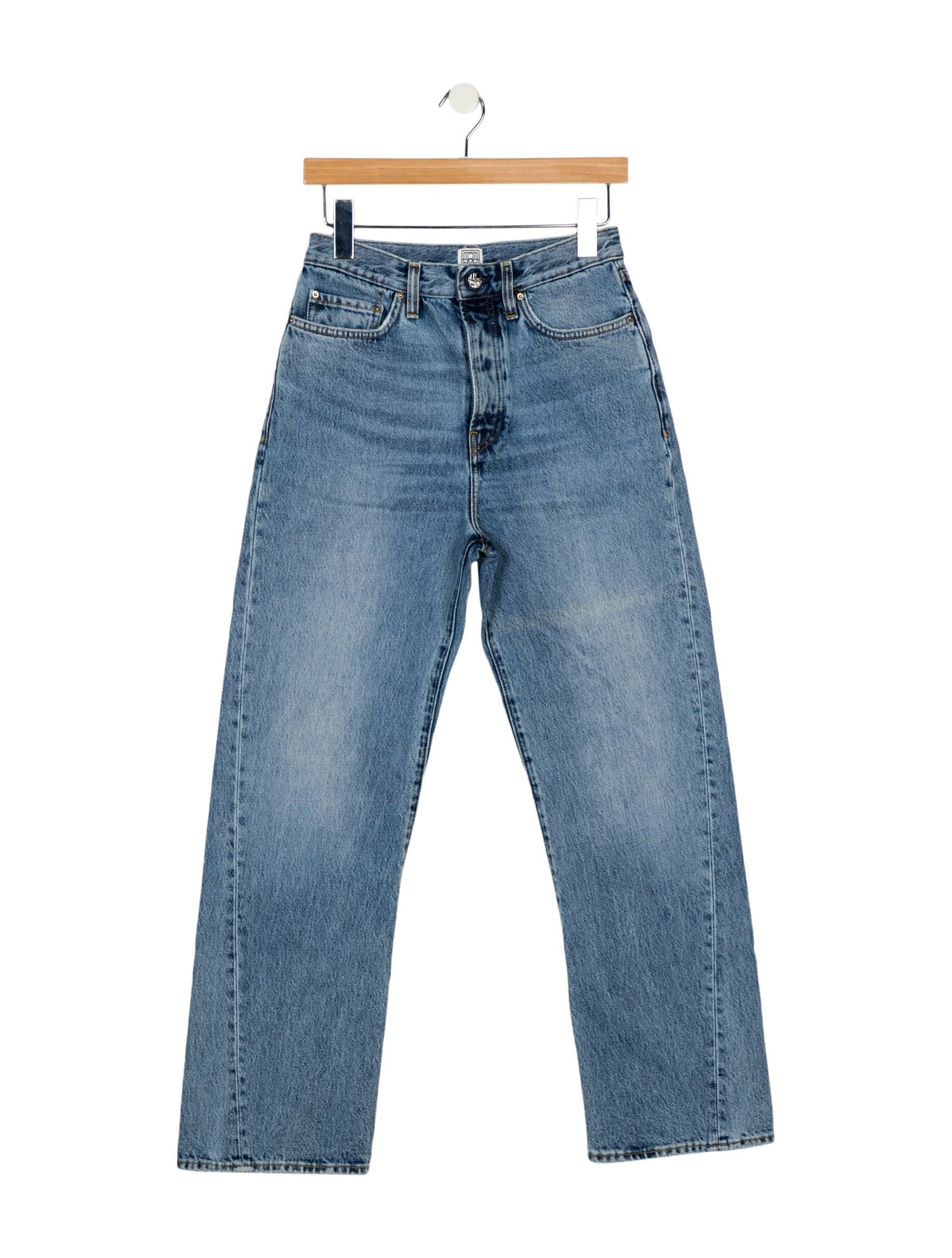 TOTEME High-Rise Straight Leg Jeans