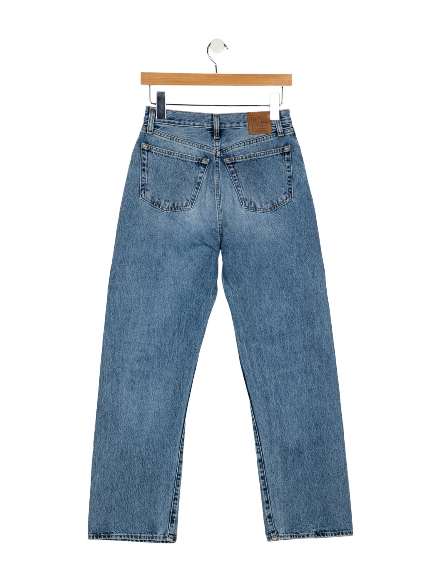 TOTEME High-Rise Straight Leg Jeans