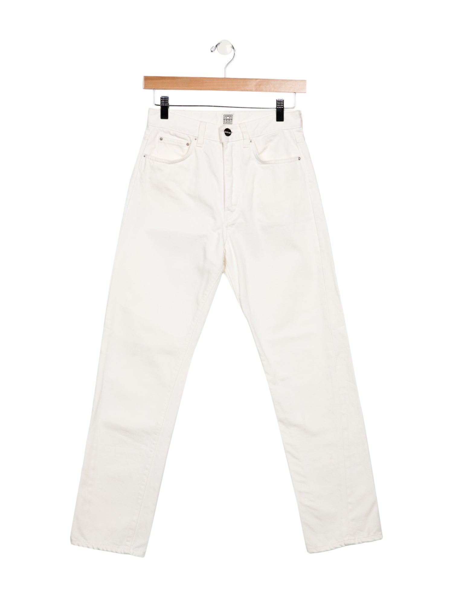 TOTEME High-Rise Straight Leg Jeans