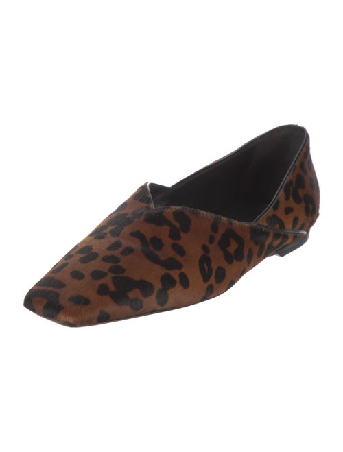 TOTEME Ponyhair Animal Print Flats