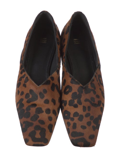 TOTEME Ponyhair Animal Print Flats