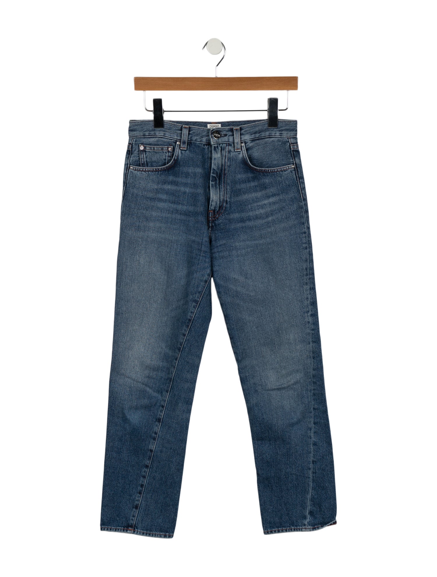 TOTEME High-Rise Straight Leg Jeans